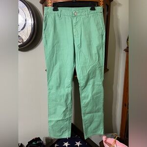 Bonobos Kelly Green Slim Straight Chino Style Pants Size 32/32